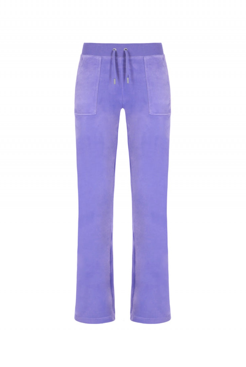 Violet Tulip Juicy Couture Classic Velour Del Ray Pocketed Bottoms | JC-SN652063