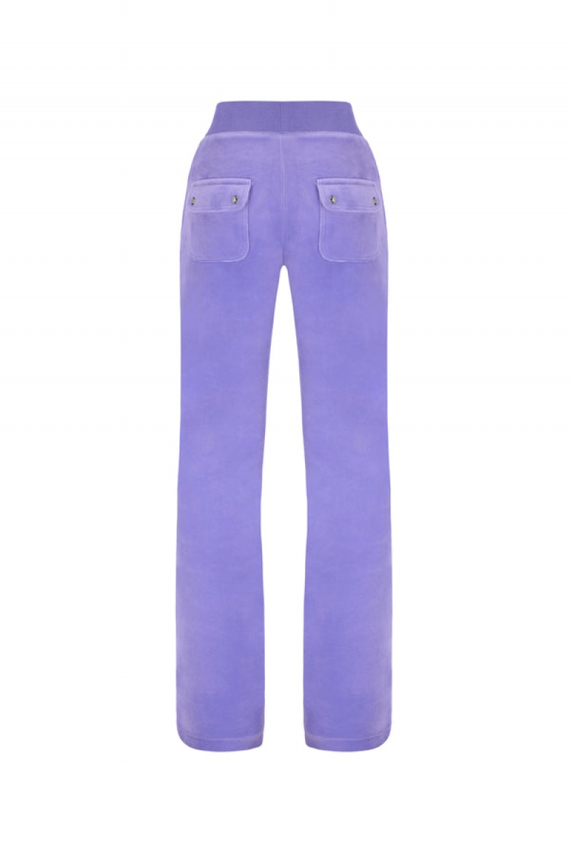 Violet Tulip Juicy Couture Classic Velour Del Ray Pocketed Bottoms | JC-SN652063