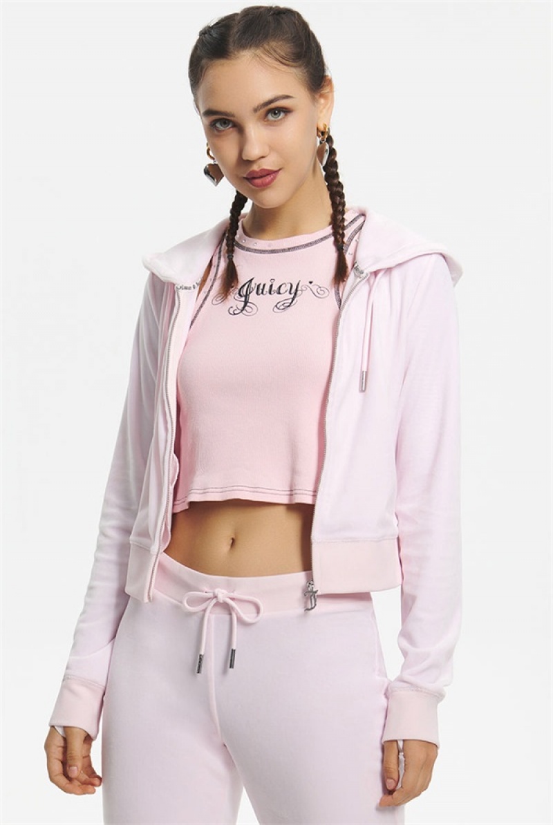 Whisper Pink Juicy Couture Juicy Sweetheart Tank | JC-SN651631