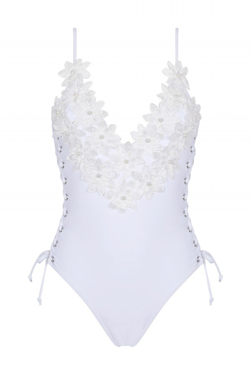 White Juicy Couture Capittana Blanca One Piece | JC-SN651889