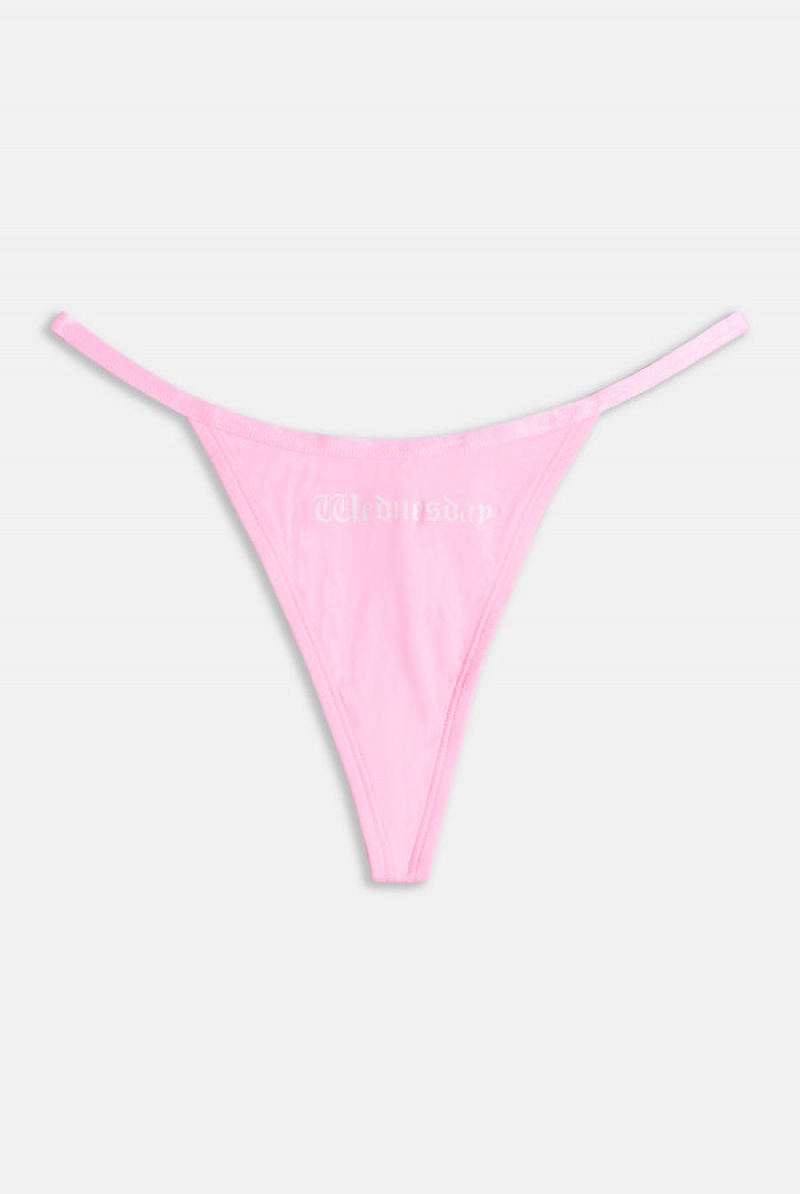 White Juicy Couture Monday To Friday' Pack Of 5 Thongs | JC-SN652264