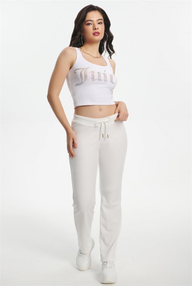 White Juicy Couture Ombre Bling Tank Top | JC-SN651622